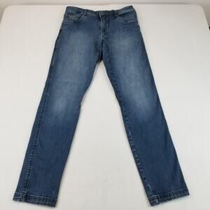 Kuhl Jeans Mens 34x34 Blue Medium Wash Straight Stretch Denim Organic Cotton